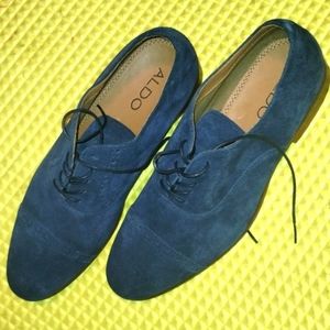 Blue Suede Also Tie up Wing Tips